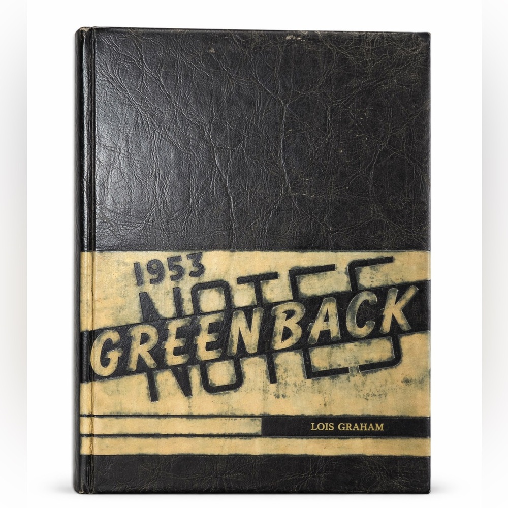 1953 Greenback Notes Yearbook San Juan High School Fair Oaks CA Signed Vintage
